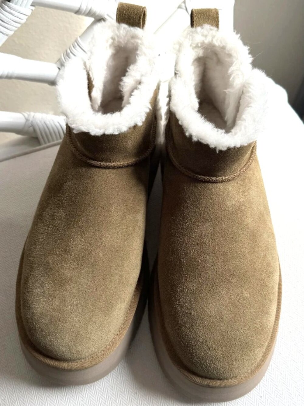 Koolaburra by UGG Women's Koola Ultra Platform Boots Chestnut US 11 New - Picture 4 of 13